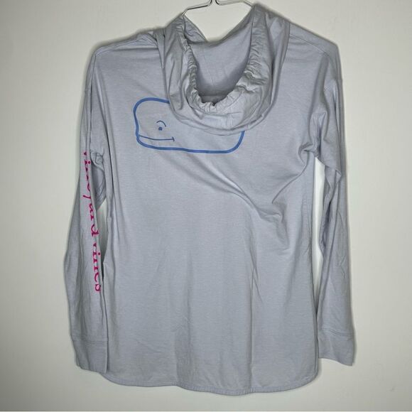 Vineyard Vines Edgartown Long Sleeve Graphic Design Small Hoodie in Pale Blue - Picture 4 of 7